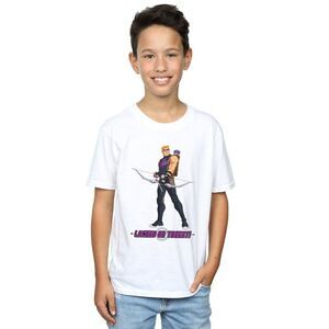 Hawkeye Boys Locked On Target T-Shirt / White